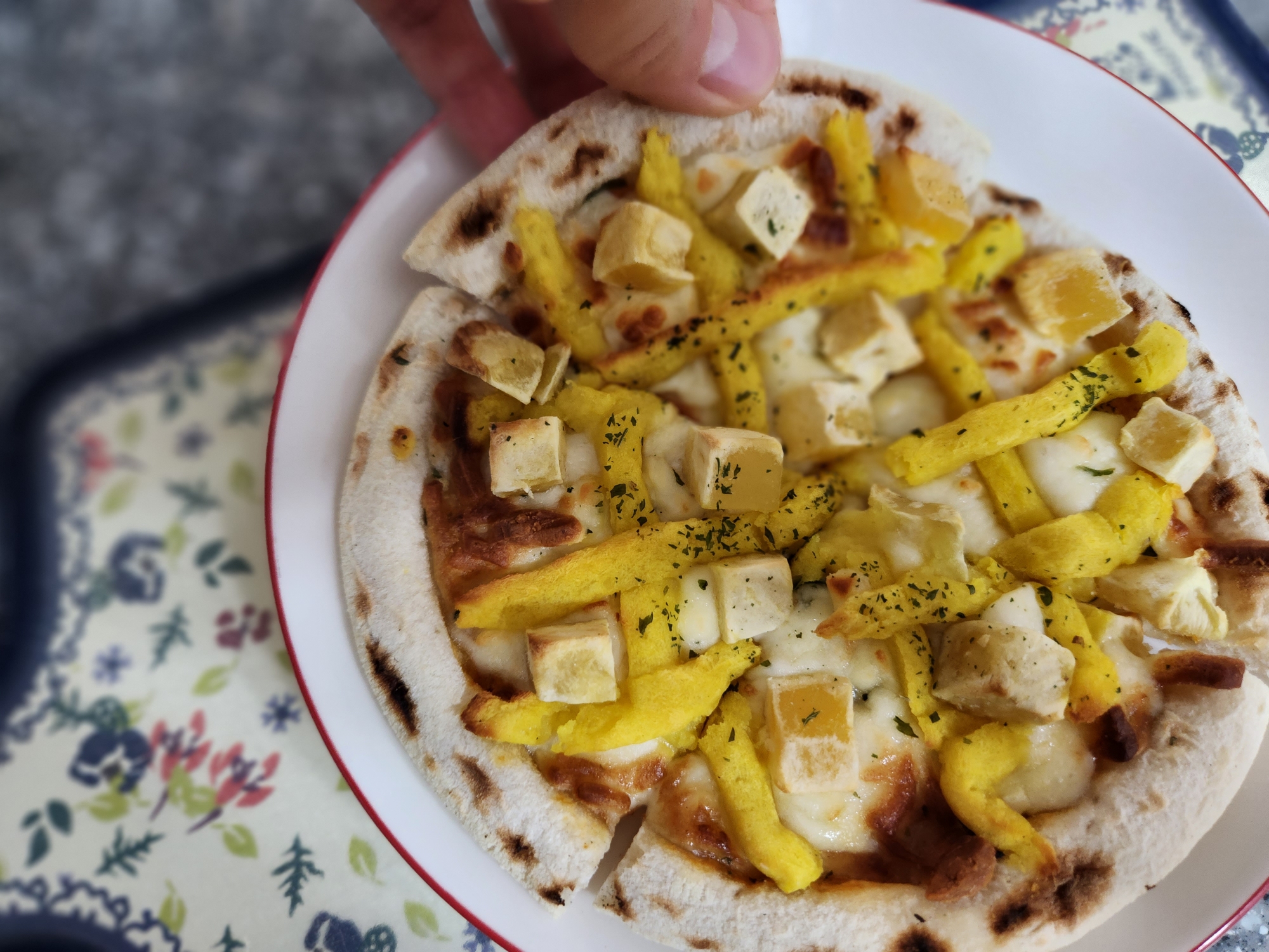 냉동피자추천 바른화덕피자 고구마피자, 리코타쉬림프피자 맛있어요. feat.미스터아빠쿡