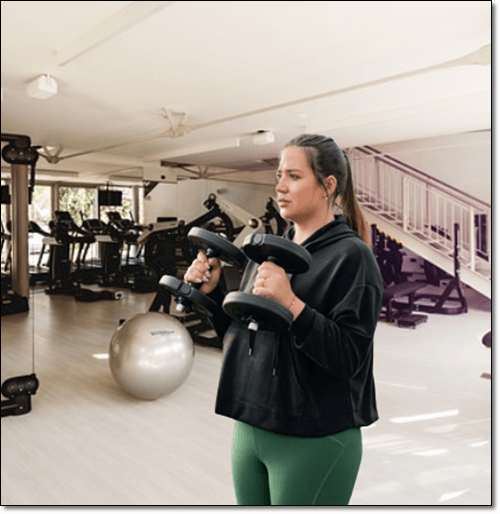 다이어트 운동중인 여성