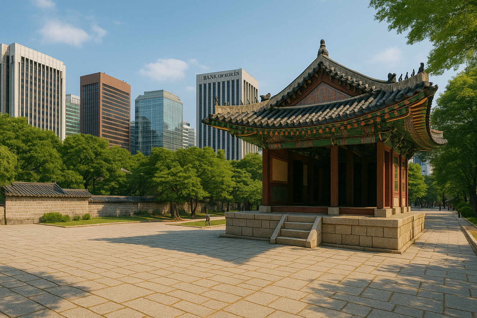 덕수궁 주변의 모습이미지