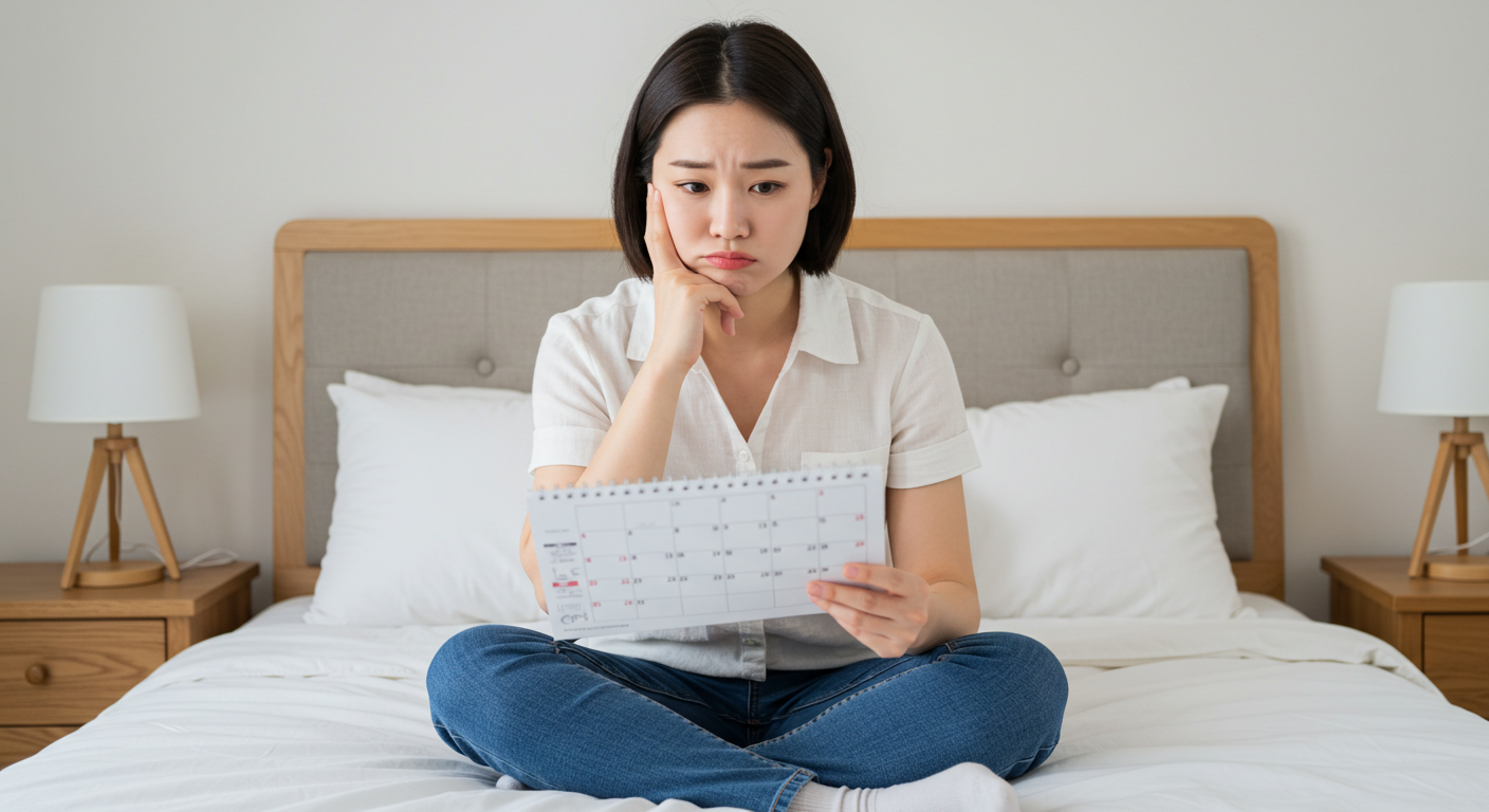 여성건강, 생리지연, 하얀냉