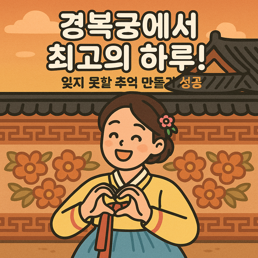 경복궁에서 최고의 하루!
잊지 못할 추억 만들기 성공!