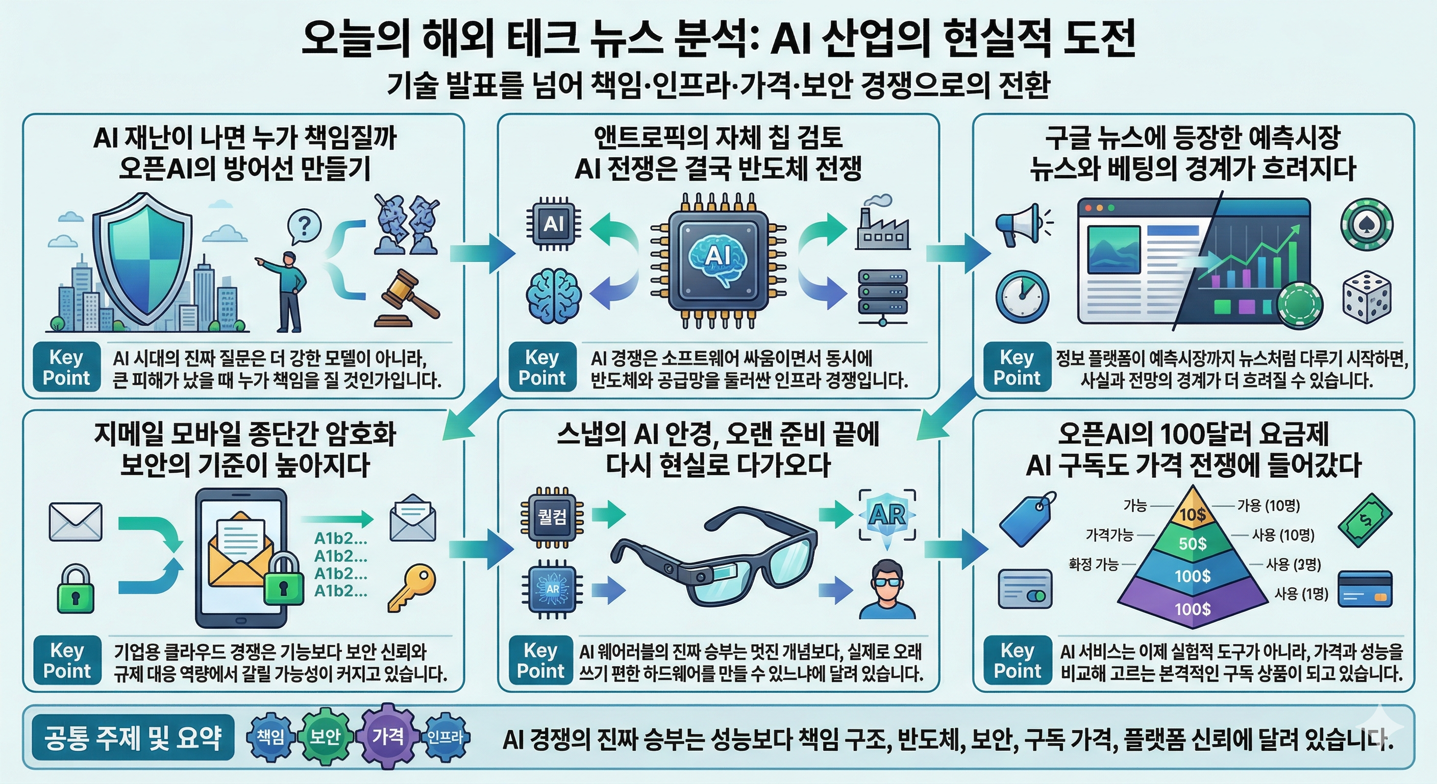 AI 책임 논쟁부터 모바일 암호화까지
