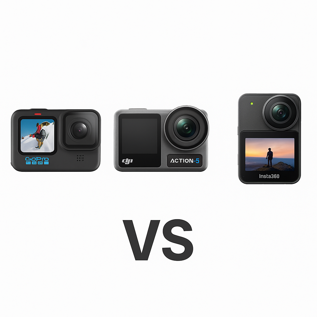 고프로 히어로13 vs 오즈모 액션5 vs 인스타360 에이스 프로2