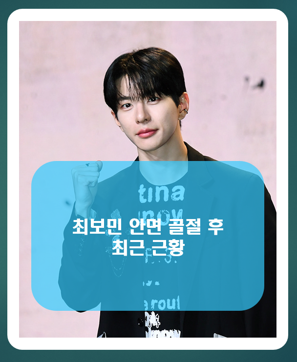 최보민 안면골절 후 최근 근황