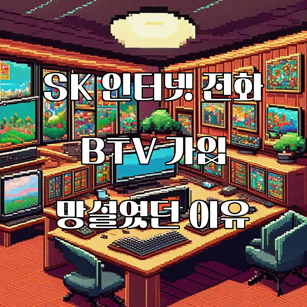 SK 브로드밴드 인터넷 전화 BTV 가입, 5년 고민 끝에 정한 방법