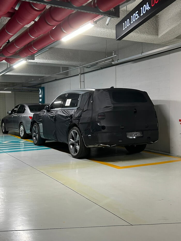 GV80 페이스리프트 출시일 디자인 위장막 사진