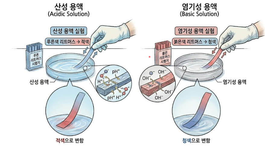 산성용액 염기성 용액 실험