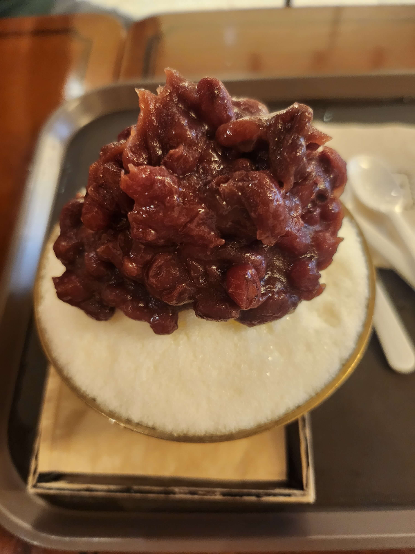 팥고당빙수