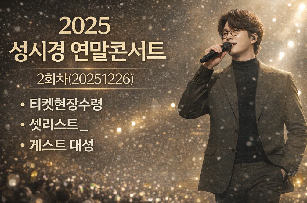 성시경 연말콘서트 2회차 현장후기, 대성 깜짝등장에 난리난 셋리스트