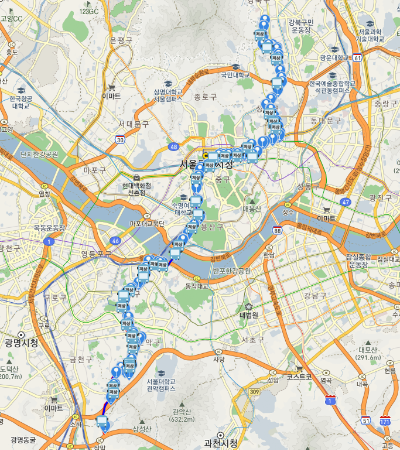152번버스 노선도
