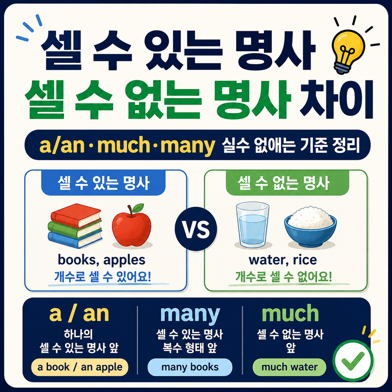 셀 수 있는 명사 차이 썸네일 이미지