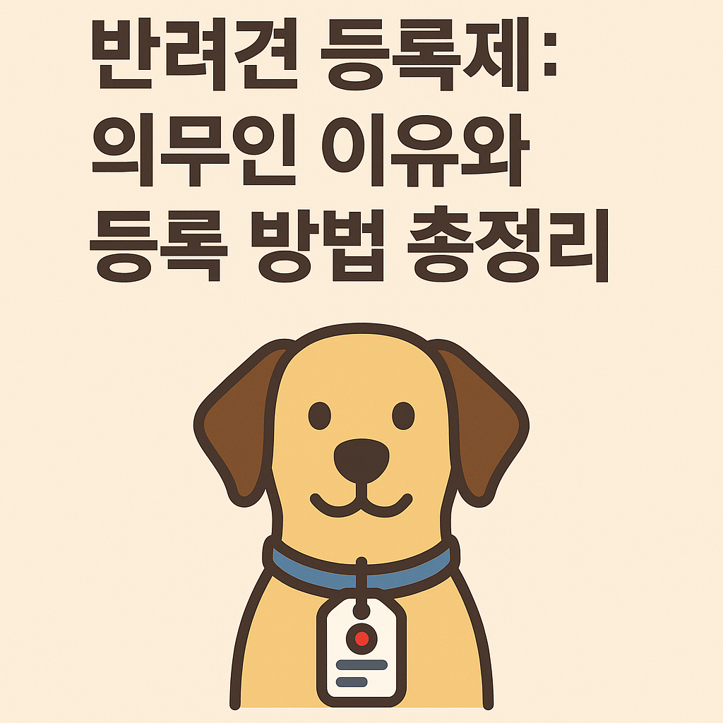 반려견 등록제: 의무인 이유와 등록 방법 총정리