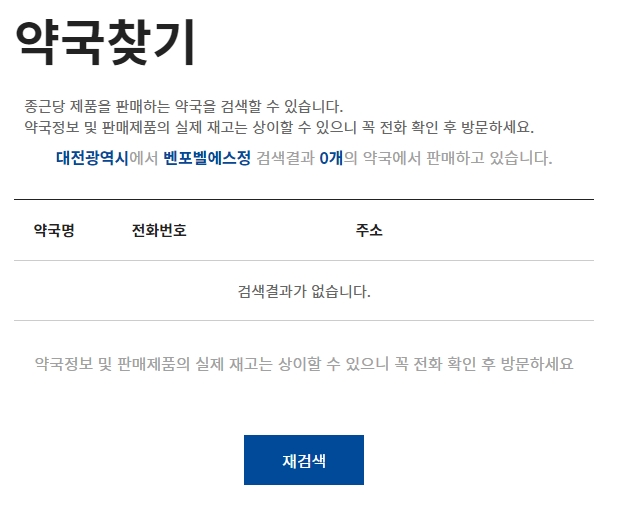 부산 지역 검색 결과. 58개의 약국이 검색된 화면.