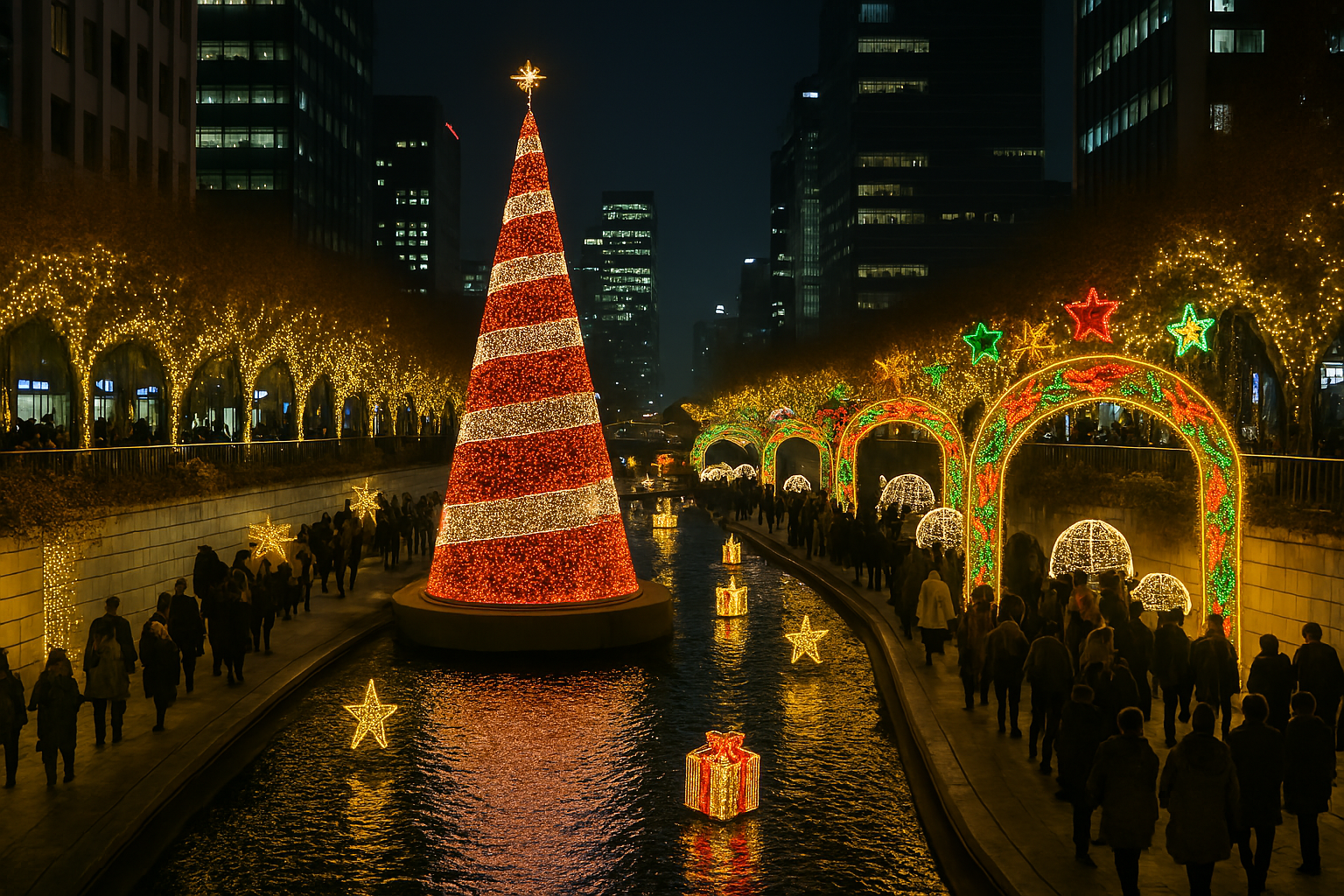 서울 도심 크리스마스 빛 축제