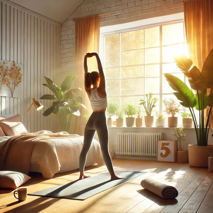 아침에 하면 몸이 가벼워지는 스트레칭 5분 루틴 사진