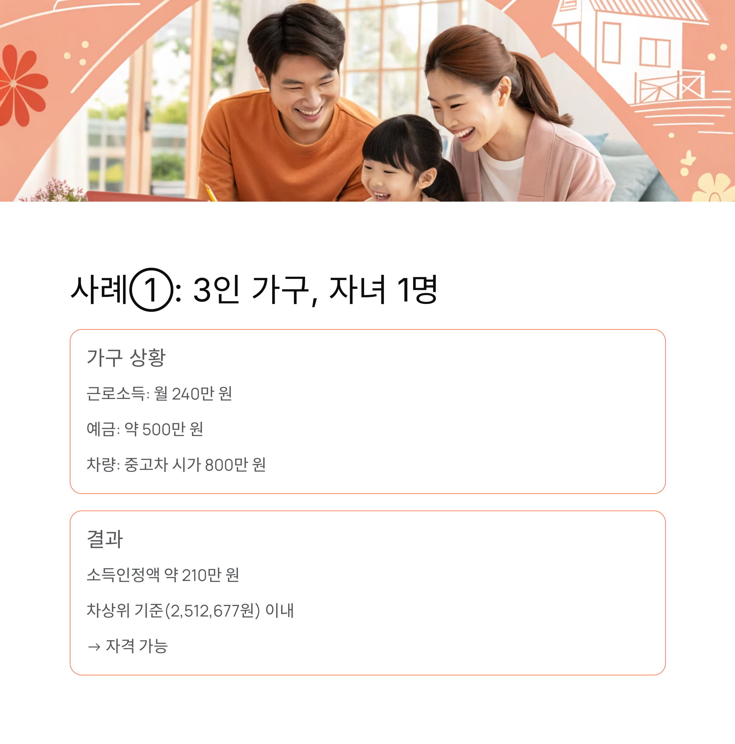 &ldquo;2025 중위소득 기준표 + 차상위 계산법 완전정리