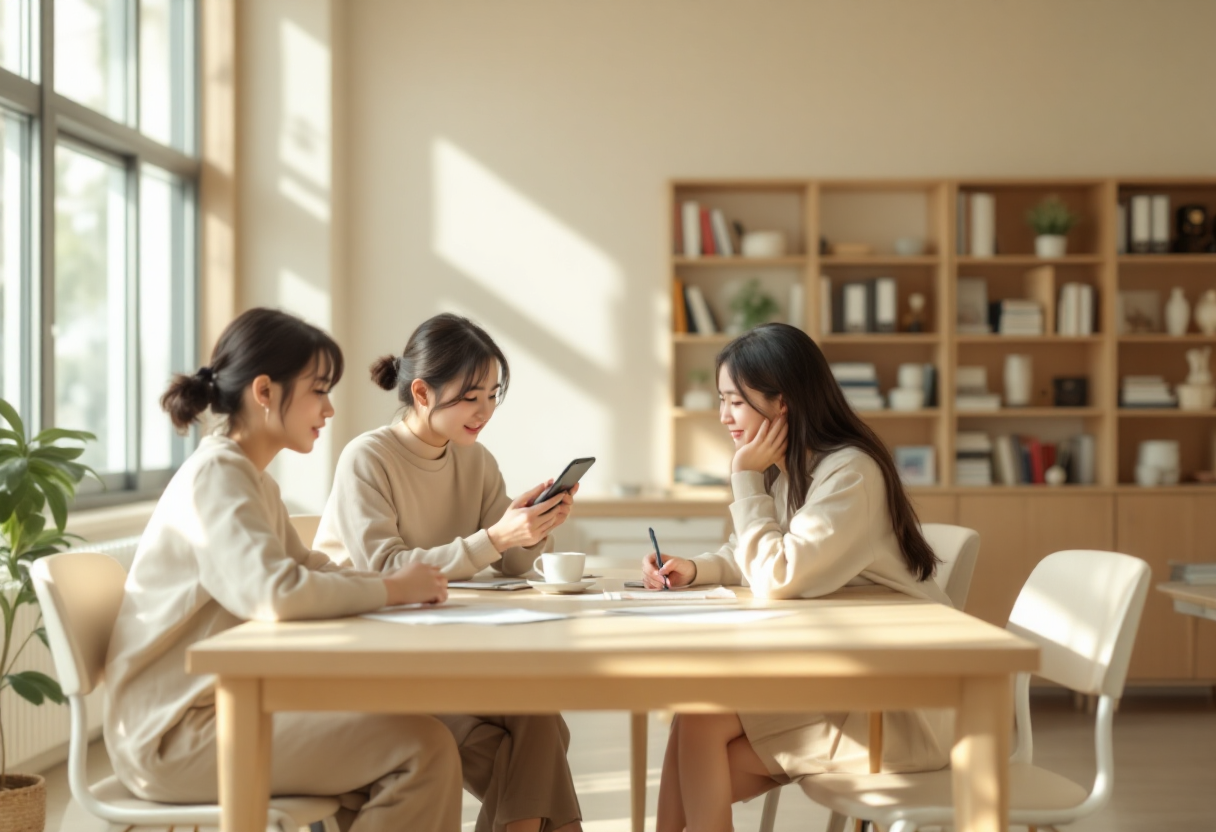 함께 공부하는 아이들 사진