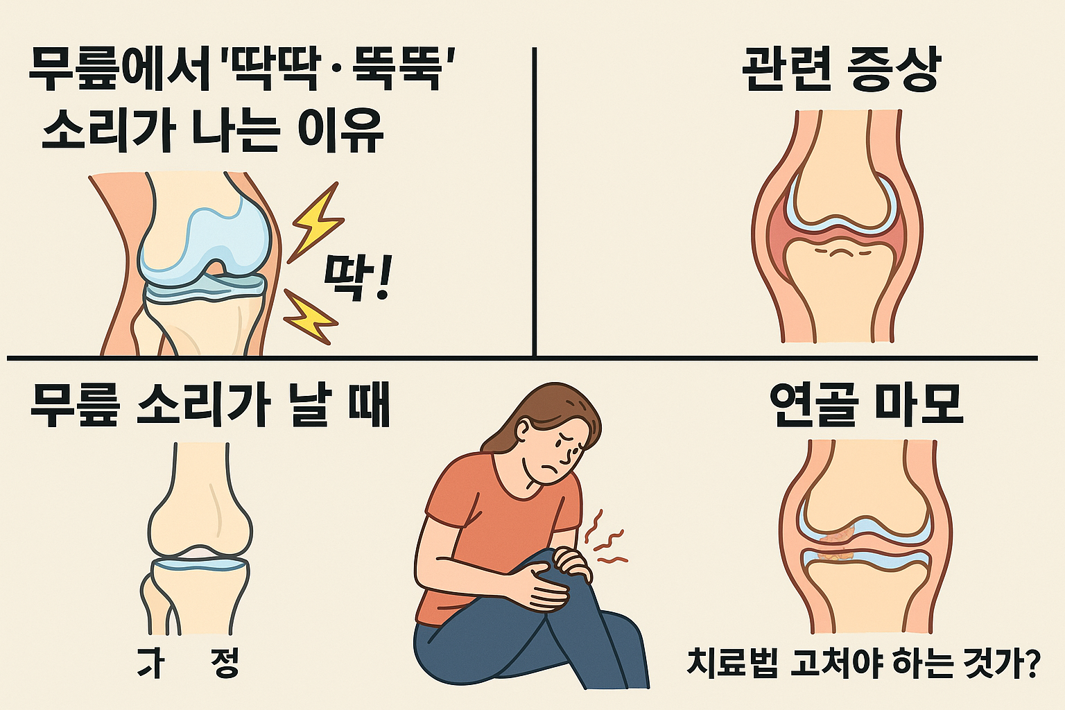 무릎에서 소리가 나는 이유