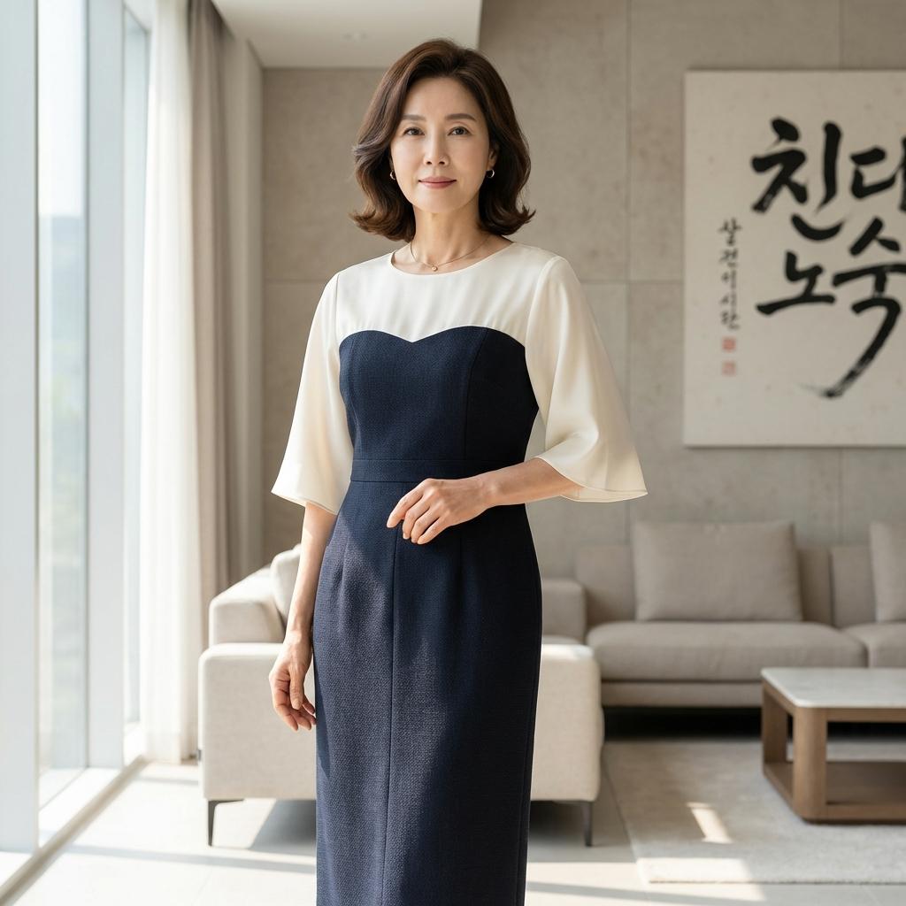 팔뚝살 가려주는 민소매 원피스 코디법