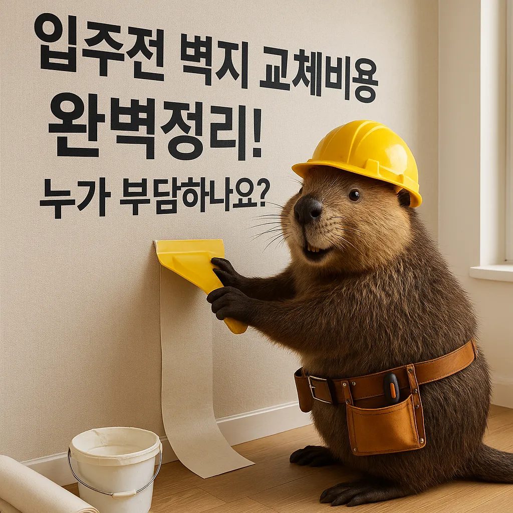 입주전 벽지 교체비용 완벽정리! 누가 부담하나요?
