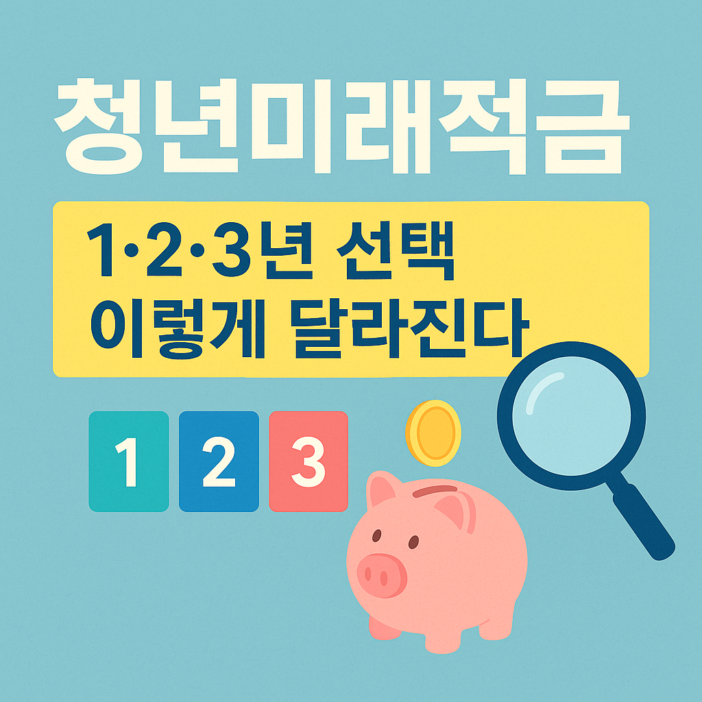 '청년미래적금, 1·2·3년 선택 이렇게 달라진다'