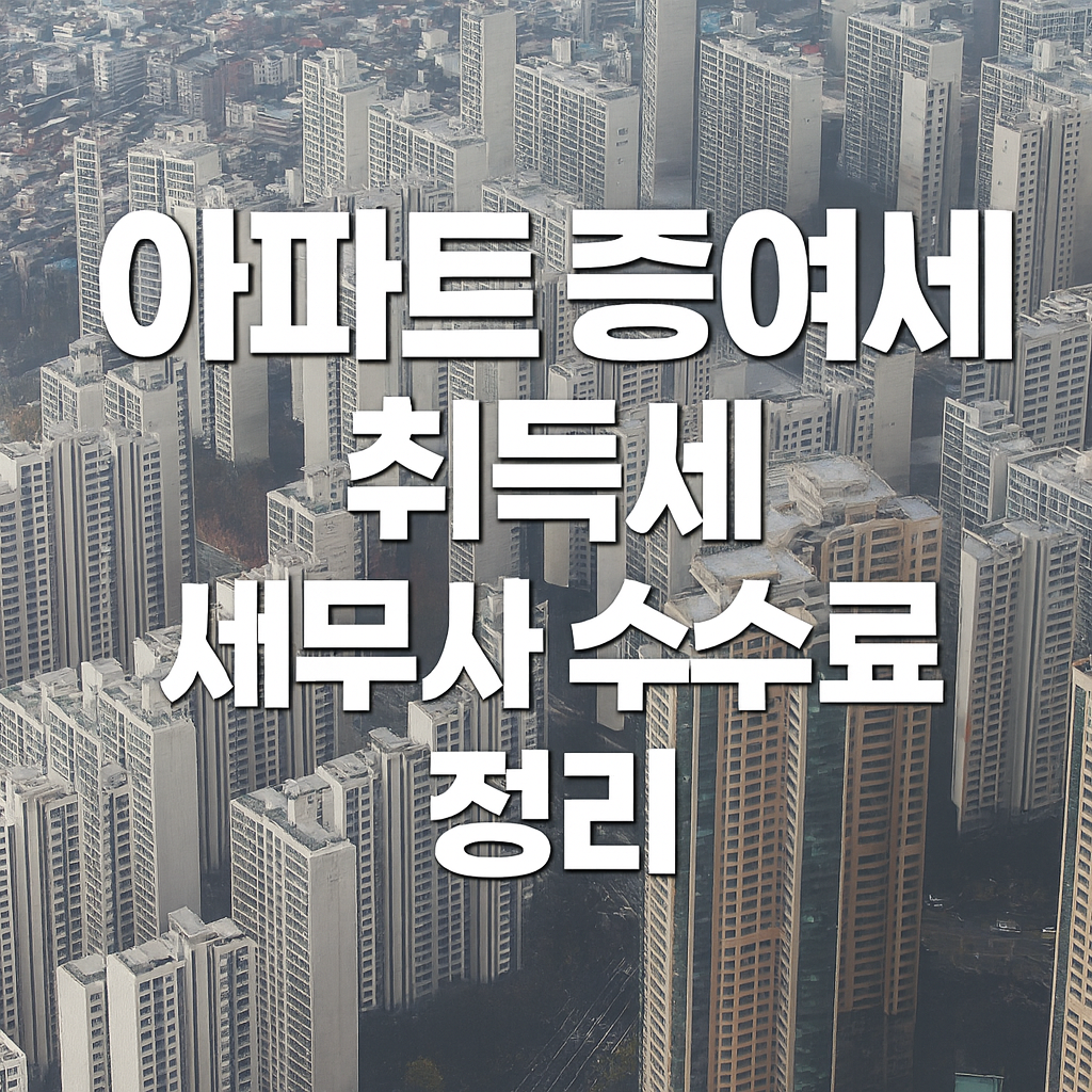 강남 고가아파트 마용성 증여 조사 증여세 수수료 세무사 비용
