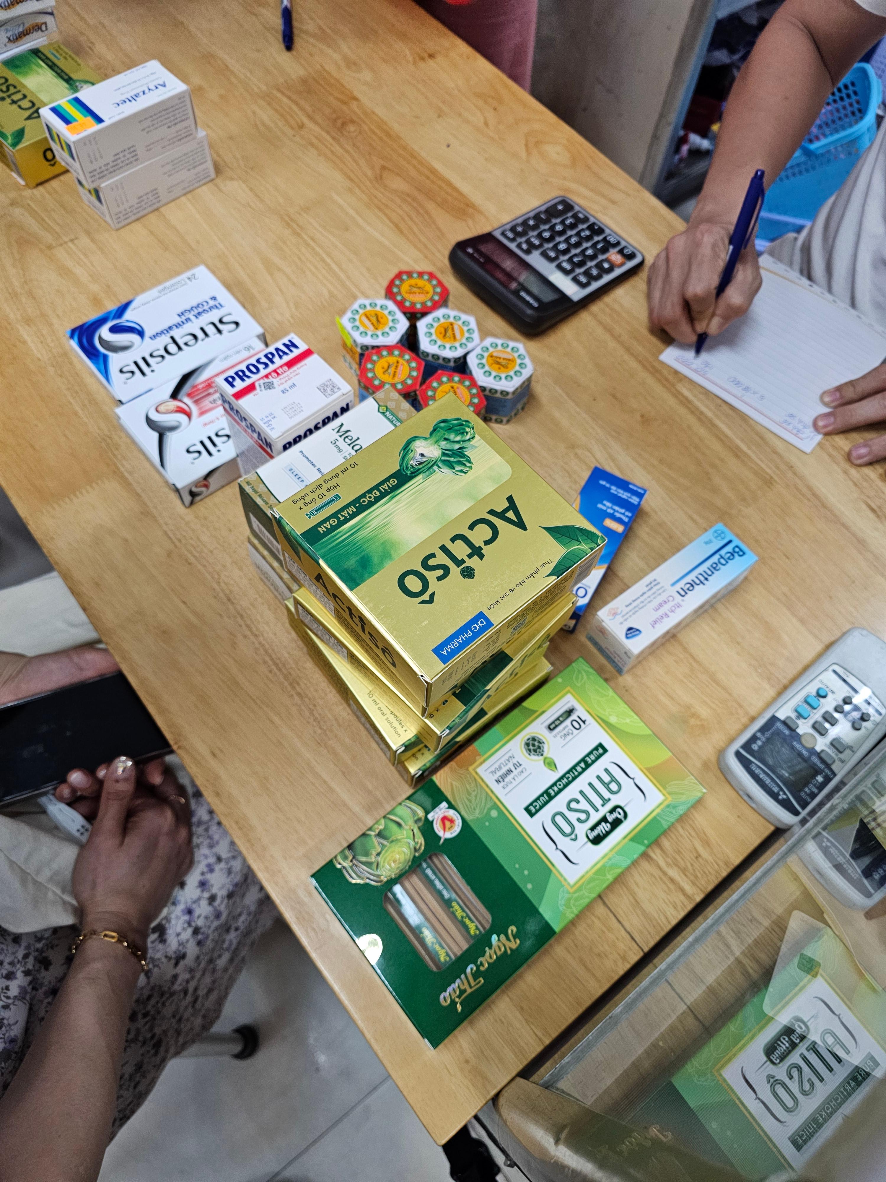 약 구매하는 사진