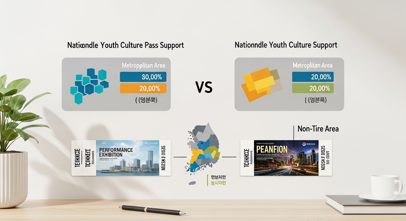 청년문화예술패스 2026 지역별 지원금 차이