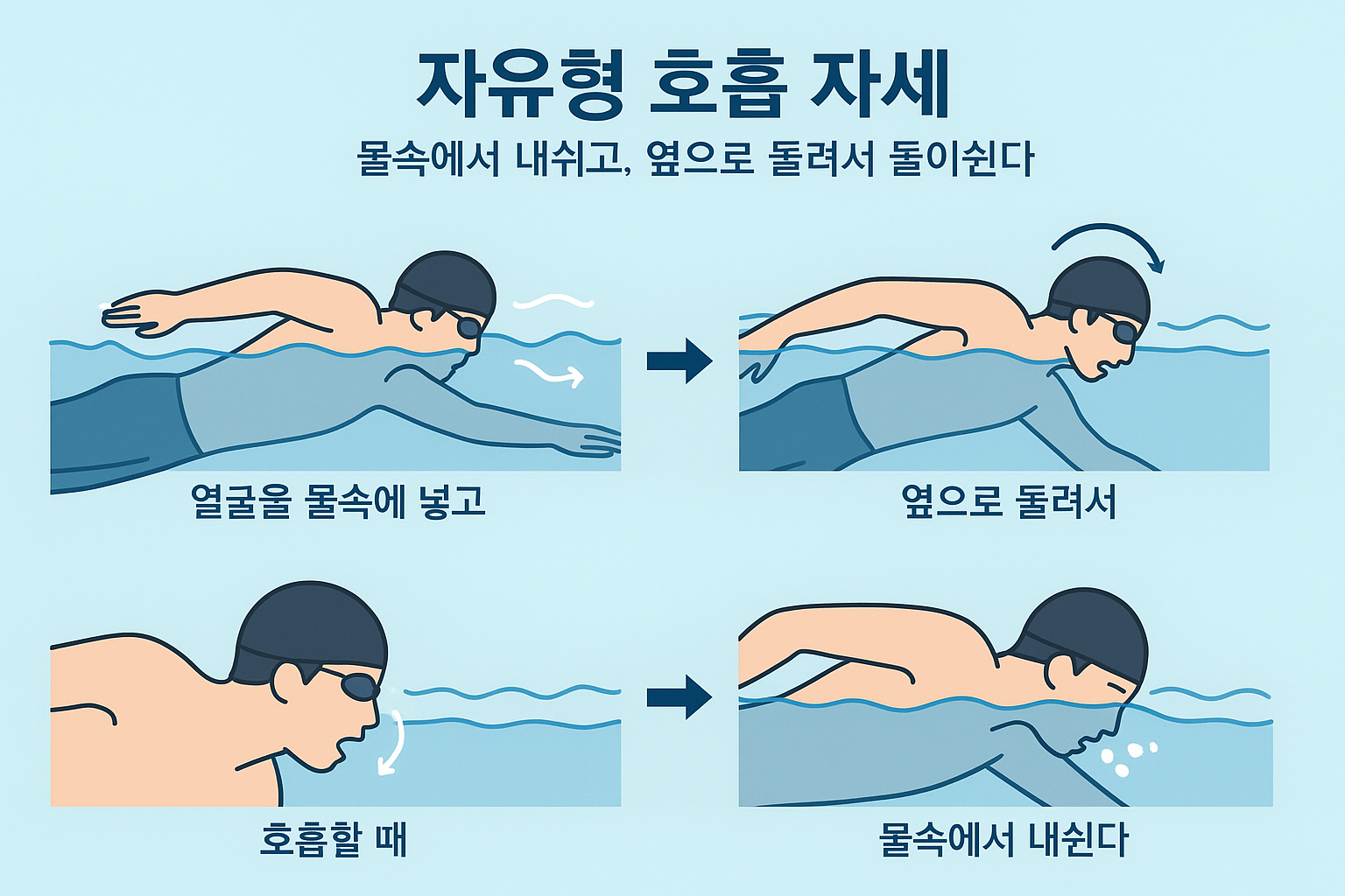 자유형 호흡법 정리