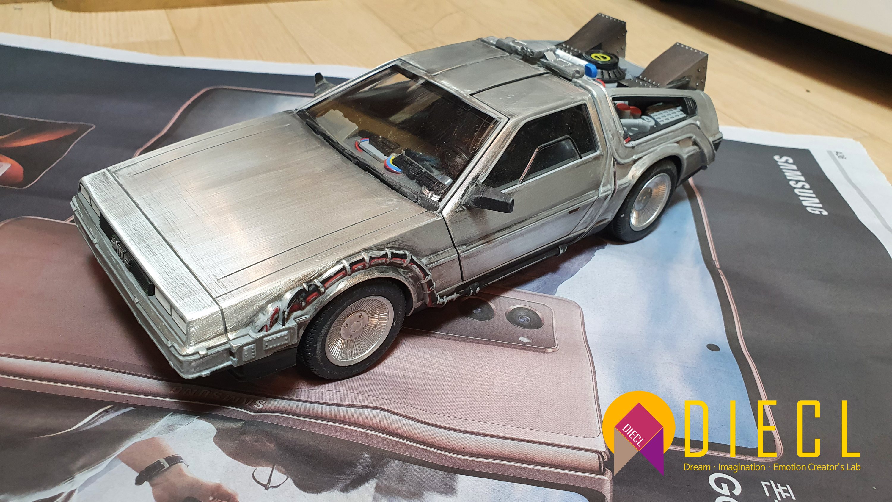 NECA Delorean, Back to the future, BTTF, Polishing, Detail Up, 백투더퓨처, 드로리안