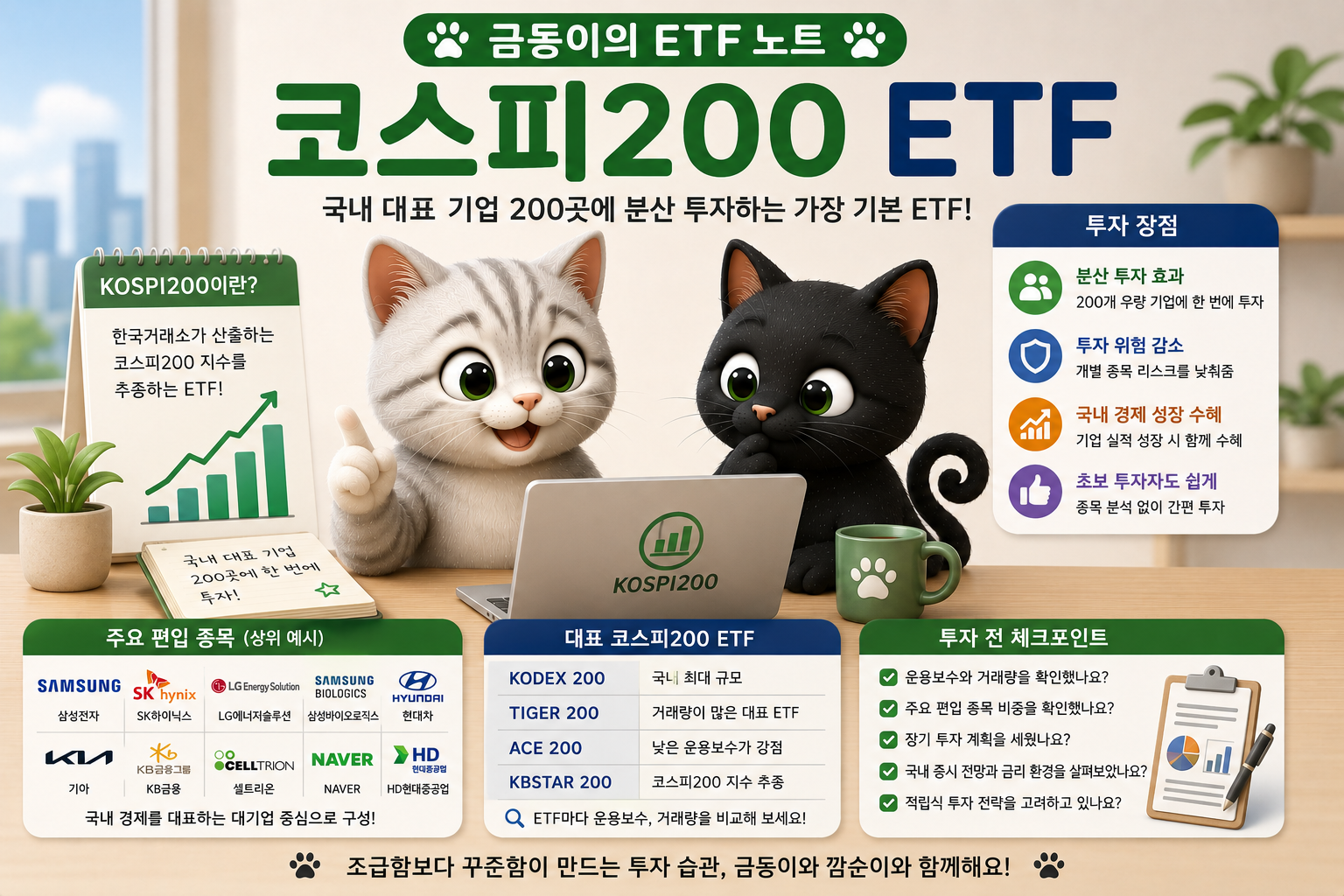 국내 주식ETF 코스피200 관련 내용