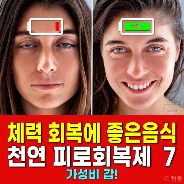 체력 회복에 좋은 음식 피로회복제 추천