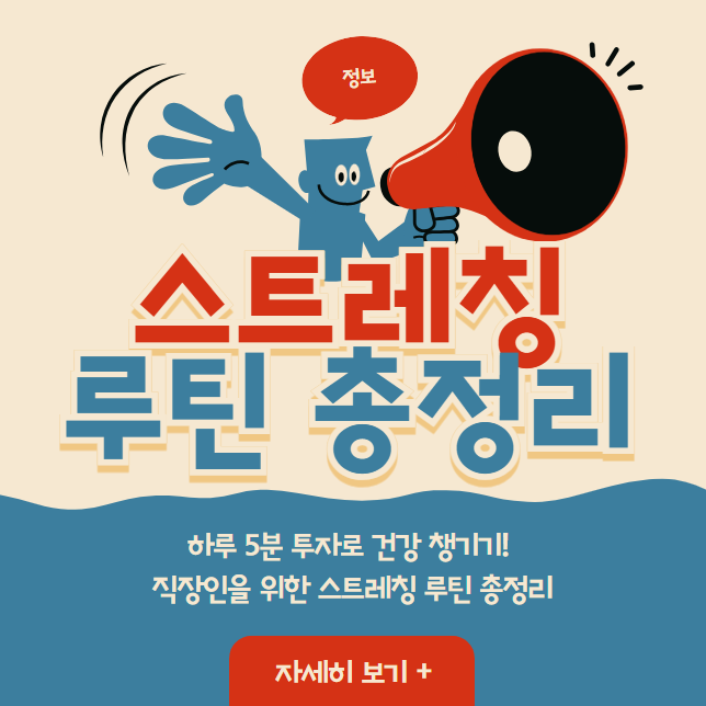 하루 5분 투자로 건강 챙기기! 직장인을 위한 스트레칭 루틴 총정리