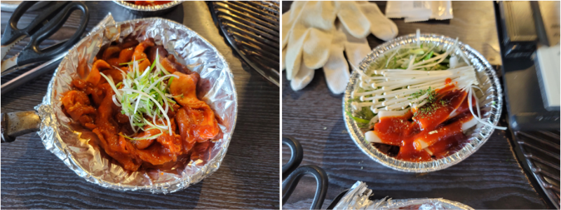 제육볶음, 떡볶이