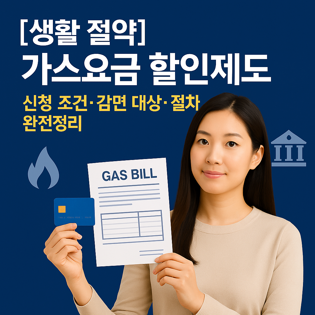 [생활 절약] 가스요금 할인제도 ｜ 신청 조건&middot;감면 대상&middot;절차 완전정리