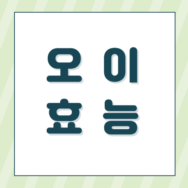 오이효능