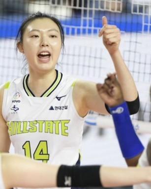 배구 양효진 선수의 모습