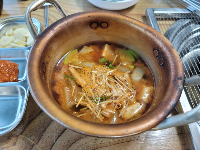 광명도축장한우 기본 된장찌개