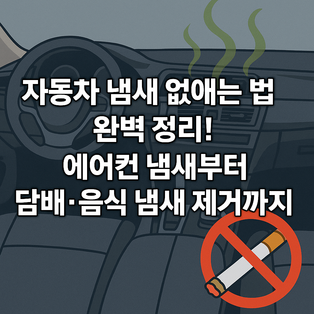 자동차 냄새 없애는 법 완벽 정리! 에어컨 냄새부터 담배·음식 냄새 제거까지 관련 사진