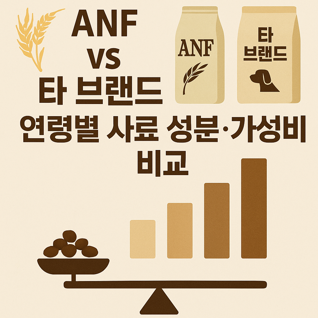 연령별 사료 성분&middot;가성비