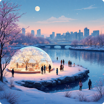 한강페스티벌 겨울 봄ON한강 가상 이미지