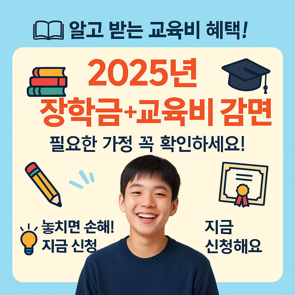 [4편] 2025 장학금 + 교육비 감면제도 총정리
