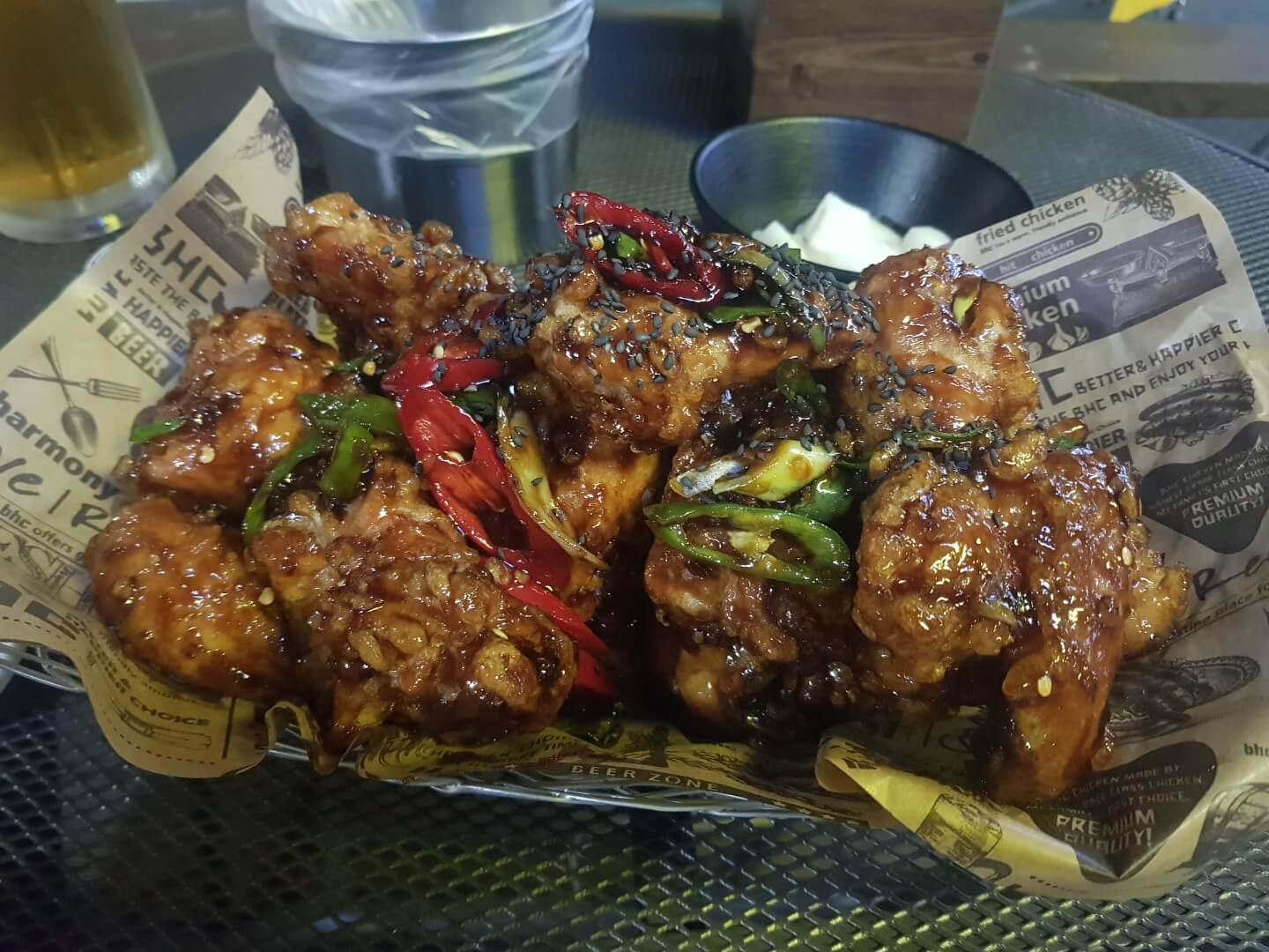 강동구 천호역 맛집 bhc 맛초킹 리뷰 치맥