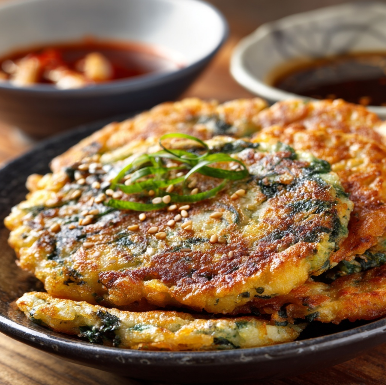 접시에 담긴 녹두전