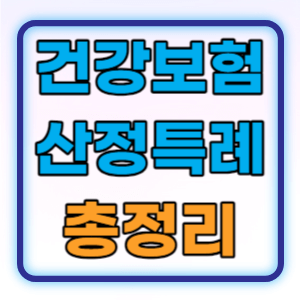 건강보험 산정특례 지원대상 신청방법 적용범위 총정리