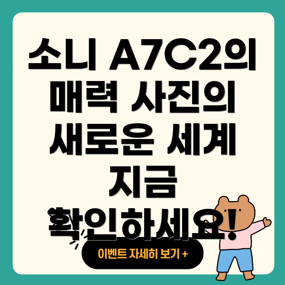 소니 A7C2 카메라