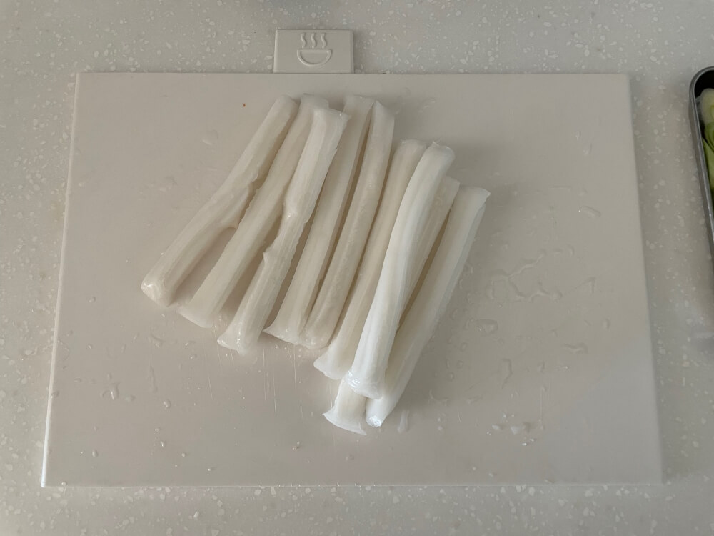 홈쿡 분모자 떡볶이 - 분모자 물에 불리기