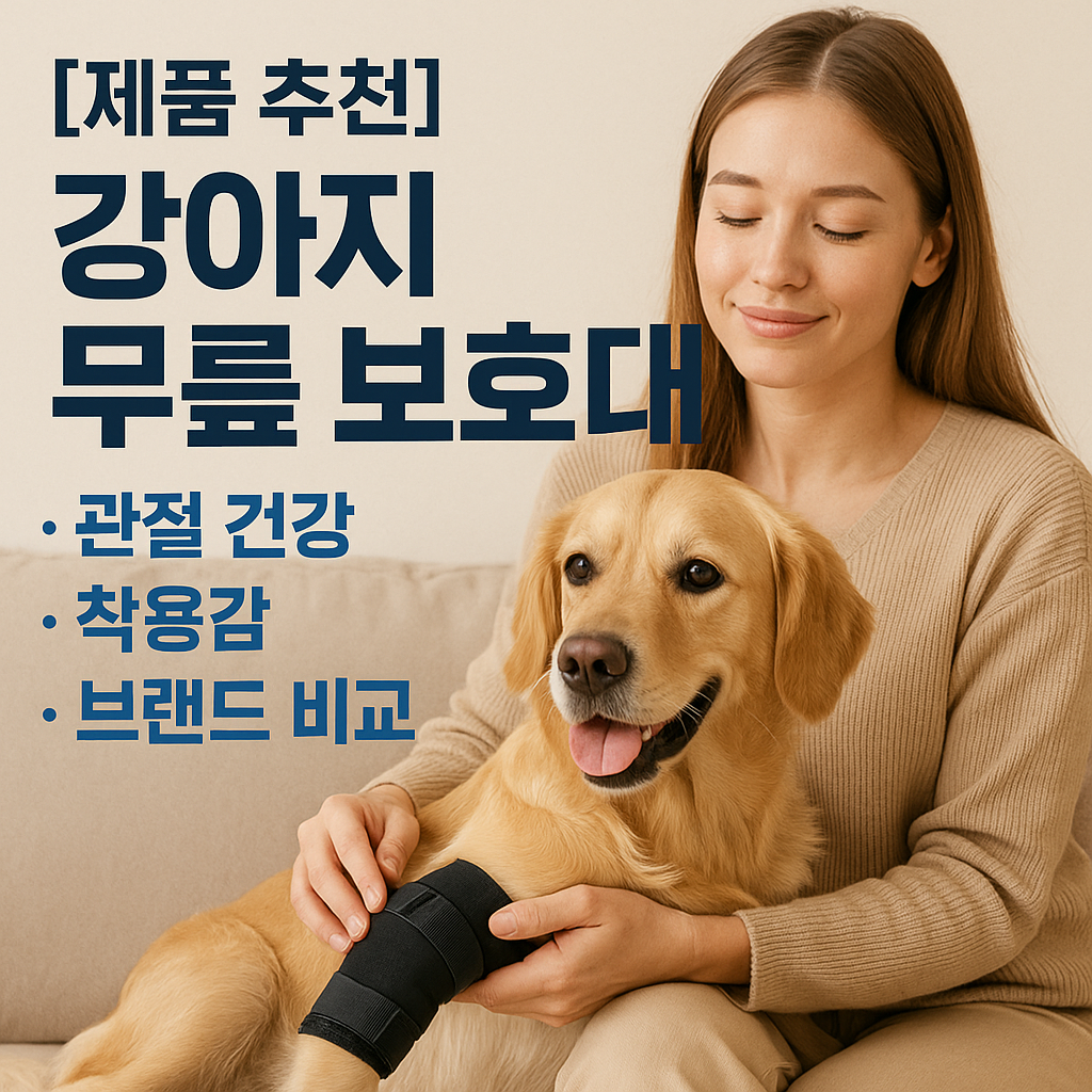 [제품 추천] 강아지 무릎 보호대 ｜ 관절 건강·착용감·브랜드 비교 완전정리