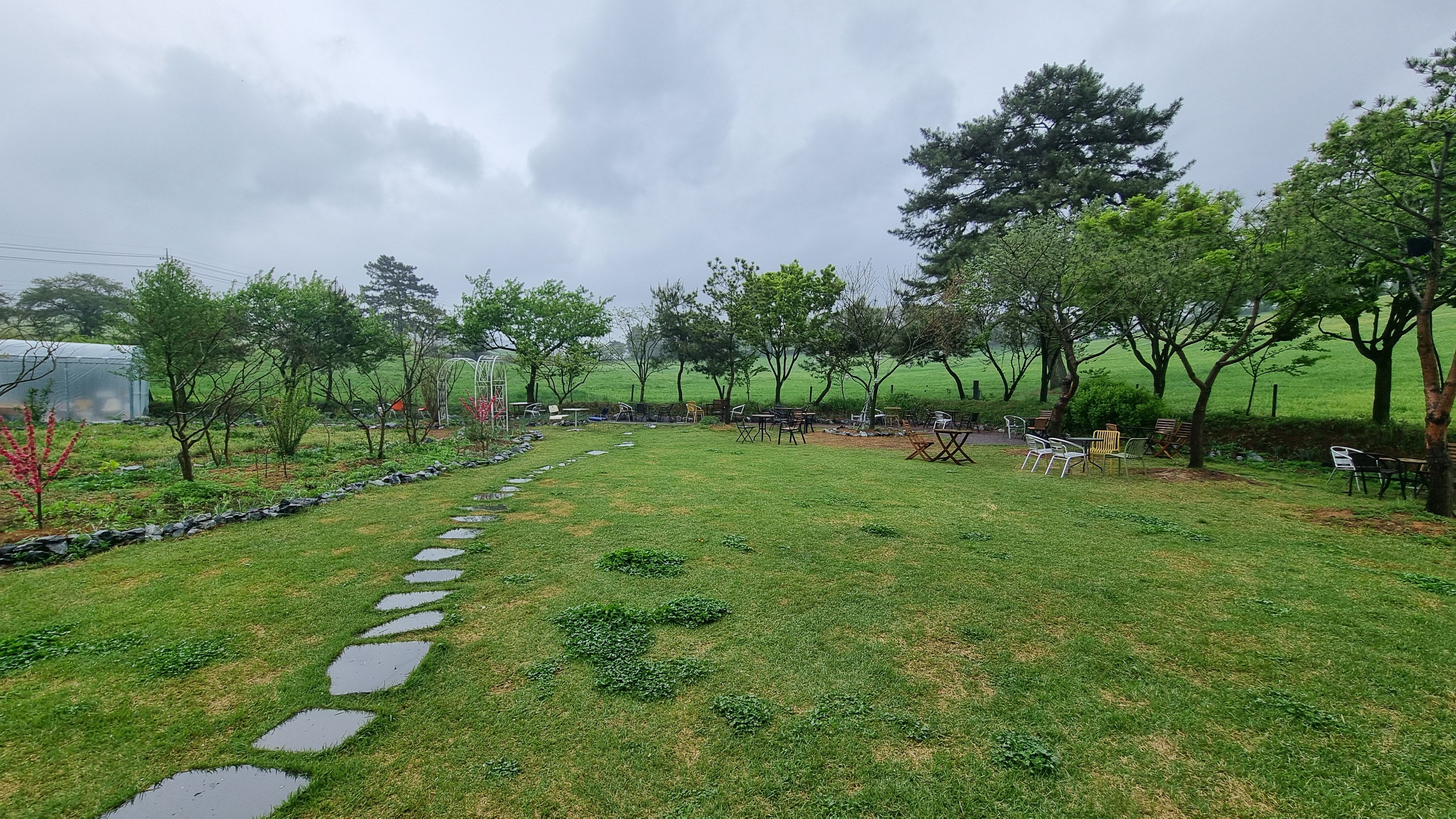 흰당나귀카페 정원