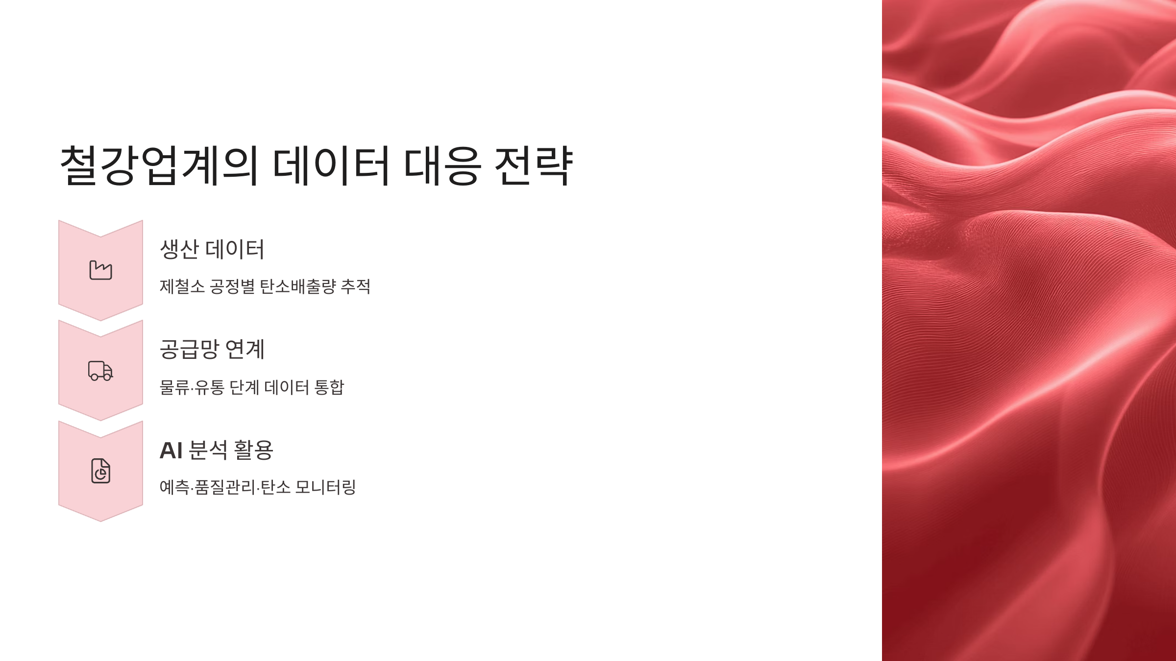 철강업계의 데이터 대응 전략